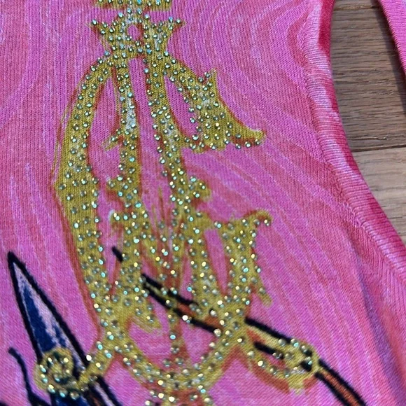 WOW!!! 🤩 NWT Y2K Christian Audigier Dress with Fringe! - Picture 9 of 11